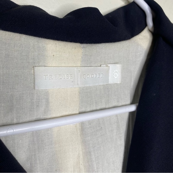 Trelise Cooper Designer Black Button Wool Blazer Size 6 - Picture 8 of 15